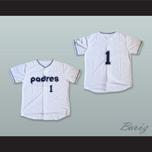 Load image into Gallery viewer, Tucson Padres 1 White Button Down Baseball Jersey