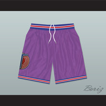 Load image into Gallery viewer, Michael Jordan Space Jam Tune Squad Purple Basketball Shorts