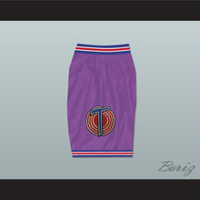 Load image into Gallery viewer, Michael Jordan Space Jam Tune Squad Purple Basketball Shorts