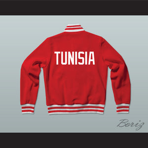 Tunisia Varsity Letterman Jacket-Style Sweatshirt