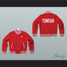Load image into Gallery viewer, Tunisia Varsity Letterman Jacket-Style Sweatshirt