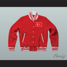 Load image into Gallery viewer, Turkey Varsity Letterman Jacket-Style Sweatshirt