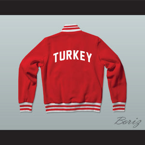 Turkey Varsity Letterman Jacket-Style Sweatshirt