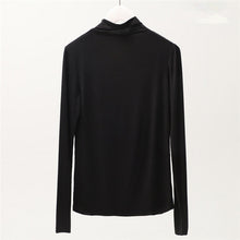 Load image into Gallery viewer, Turtleneck Long Sleeve Women T Shirt 100% Cotton T-shirt Slim Tee Shirts Harajuku Women Tops Camiseta Mujer 2020 Tee Shirt Femme