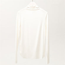 Load image into Gallery viewer, Turtleneck Long Sleeve Women T Shirt 100% Cotton T-shirt Slim Tee Shirts Harajuku Women Tops Camiseta Mujer 2020 Tee Shirt Femme
