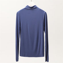 Load image into Gallery viewer, Turtleneck Long Sleeve Women T Shirt 100% Cotton T-shirt Slim Tee Shirts Harajuku Women Tops Camiseta Mujer 2020 Tee Shirt Femme