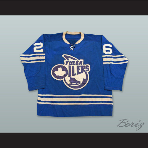 Tulsa Oilers 26 Blue Hockey Jersey