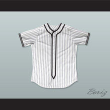 Load image into Gallery viewer, Twilight Edward Cullen White Pinstriped Baseball Jersey