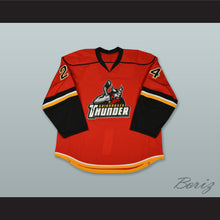 Load image into Gallery viewer, Ty Loney 24 Adirondack Thunder Red Hockey Jersey