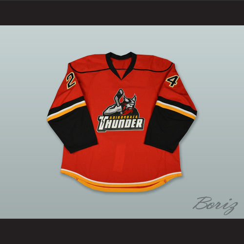 Ty Loney 24 Adirondack Thunder Red Hockey Jersey