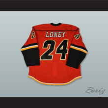 Load image into Gallery viewer, Ty Loney 24 Adirondack Thunder Red Hockey Jersey