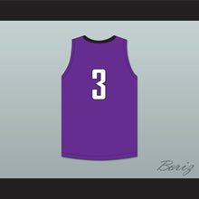 Load image into Gallery viewer, TyTy Washington Jr 3 Cesar Chavez High School Champions Purple Basketball Jersey 1