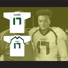 Load image into Gallery viewer, Tyler Allgeier 17 Henry J. Kaiser High School Cats White Football Jersey 2