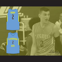 Load image into Gallery viewer, Tyler Herro 2 Playground Elite AAU Light Blue Basketball Jersey