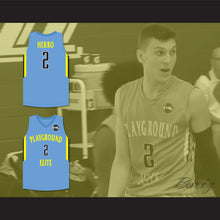 Load image into Gallery viewer, Tyler Herro 2 Playground Elite AAU Light Blue Basketball Jersey with Patch