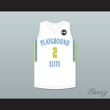 Load image into Gallery viewer, Tyler Herro 2 Playground Elite AAU White Basketball Jersey with Patch