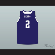 Load image into Gallery viewer, Tyler Herro 2 Wisconsin Navy Blue Basketball Jersey