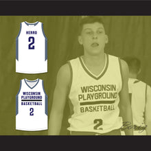 Load image into Gallery viewer, Tyler Herro 2 Wisconsin Playground Basketball White Basketball Jersey