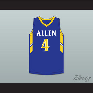 Tyrese Martin 4 William Allen High School Canaries Blue Basketball Jersey 1