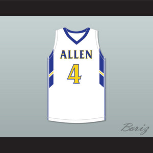 Tyrese Martin 4 William Allen High School Canaries White Basketball Jersey 1
