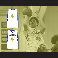 Load image into Gallery viewer, Tyrese Martin 4 William Allen High School Canaries White Basketball Jersey 1