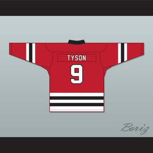 Tyson 9 Letterkenny Irish Red Hockey Jersey