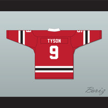 Load image into Gallery viewer, Tyson 9 Letterkenny Irish Red Alternate Hockey Jersey