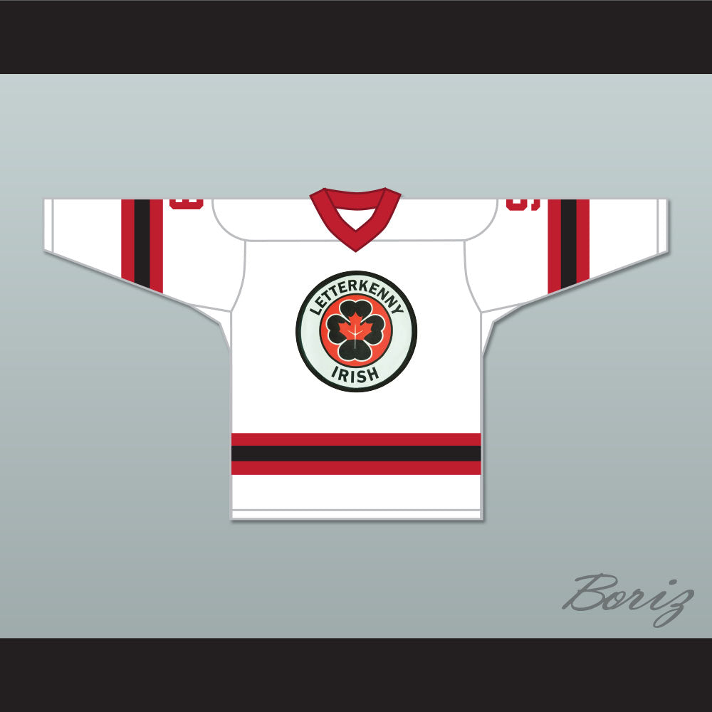 Tyson 9 Letterkenny Irish White Alternate Hockey Jersey