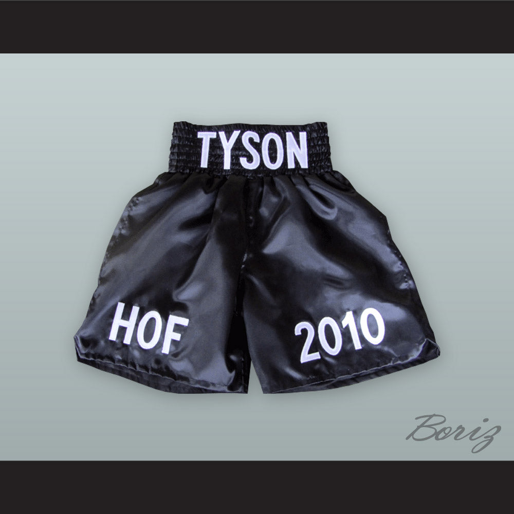 Mike Tyson 2010 Hall of Fame Black Boxing Shorts