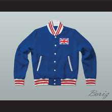 Load image into Gallery viewer, United Kingdom of Great Britain Varsity Letterman Jacket-Style Sweatshirt