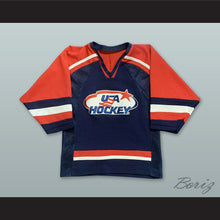 Load image into Gallery viewer, USA Hockey Navy Blue Hockey Jersey