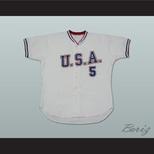 Load image into Gallery viewer, Matt LaPorta 5 USA Team White Baseball Jersey