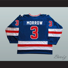 Load image into Gallery viewer, 1980 Miracle On Ice Team USA Ken Morrow 3 Hockey Jersey Blue