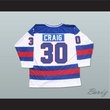 Load image into Gallery viewer, 1980 Miracle On Ice Team USA Jim Craig 30 Hockey Jersey White