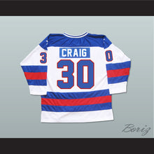 Load image into Gallery viewer, 1980 Miracle On Ice Team USA Jim Craig 30 Hockey Jersey White with Patch