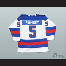 Load image into Gallery viewer, 1980 Miracle On Ice Team USA Mike Ramsey 5 Hockey Jersey White