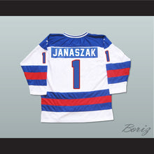 Load image into Gallery viewer, 1980 Miracle On Ice Team USA Steve Janaszak 1 Hockey Jersey White
