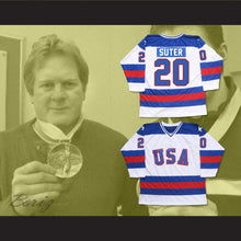 Load image into Gallery viewer, 1980 Miracle On Ice Team USA Bob Suter 20 Hockey Jersey White