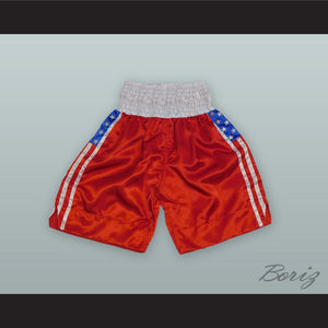 USA United States of America Red Boxing Shorts