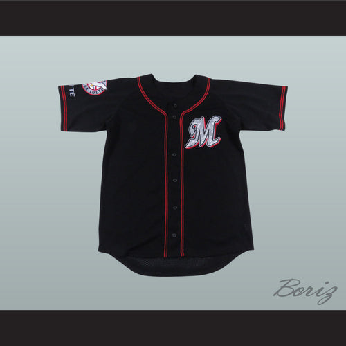 Chiba Lotte Marines Black Baseball Jersey with Patch