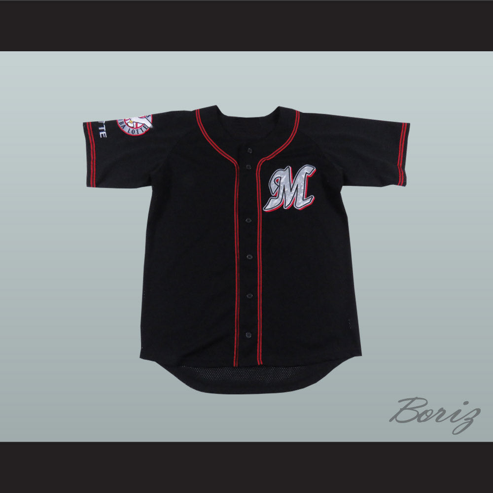 Chiba Lotte Marines Black Baseball Jersey with Patch