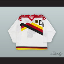 Load image into Gallery viewer, Udo Keissling 4 1989 West Germany White Hockey Jersey with Patch
