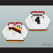 Load image into Gallery viewer, Udo Keissling 4 1989 West Germany White Hockey Jersey with Patch