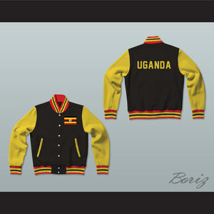 Uganda Varsity Letterman Jacket-Style Sweatshirt