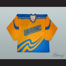 Load image into Gallery viewer, Ukraine National Team Yellow Hockey Jersey