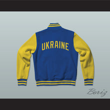 Load image into Gallery viewer, Ukraine Varsity Letterman Jacket-Style Sweatshirt