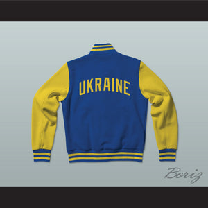 Ukraine Varsity Letterman Jacket-Style Sweatshirt