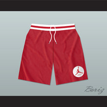 Load image into Gallery viewer, Urkel Family Matters Vanderbilt Muskrats High School Red Basketball Shorts with Patch