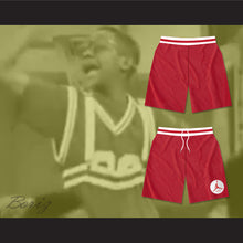 Load image into Gallery viewer, Urkel Family Matters Vanderbilt Muskrats High School Red Basketball Shorts with Patch