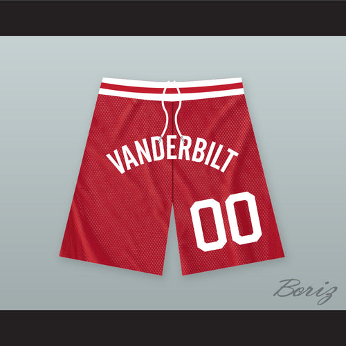 Steve Urkel 00 Vanderbilt Muskrats High School Red Basketball Shorts